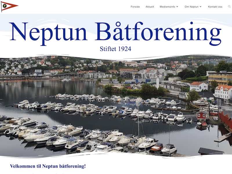 Neptun Båtforening Nettsted